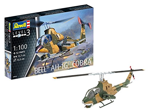 Revell 1: 100 Scale Model Kit Helicopter 1: 100 – Bell Ah 1 Cobra, Level 3,
