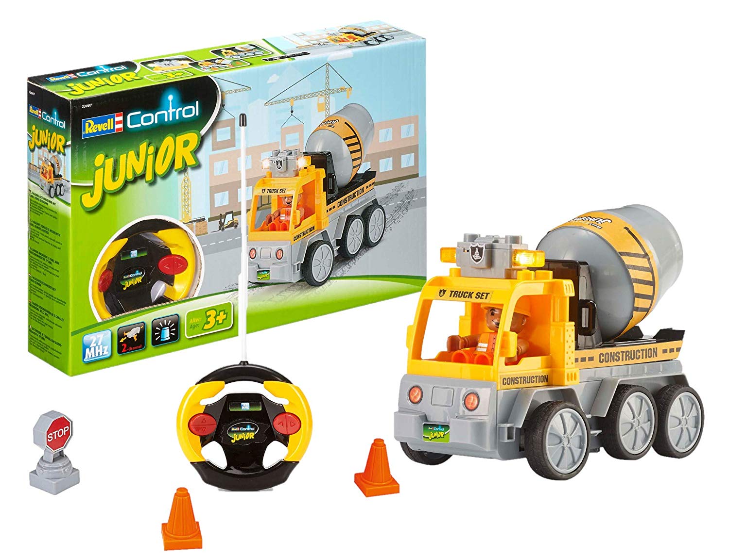 Revell Control Junior Radio Controlled Car Cement Mixer Construction Vehicle Mhz R