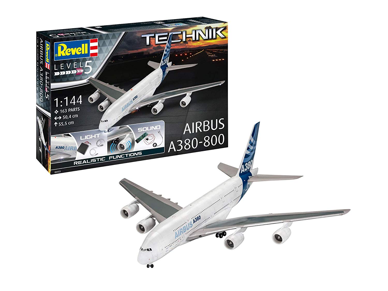 Revell Gmbh 00453 Airbus A380-800 Technik Plastic Model Kit With Electronic