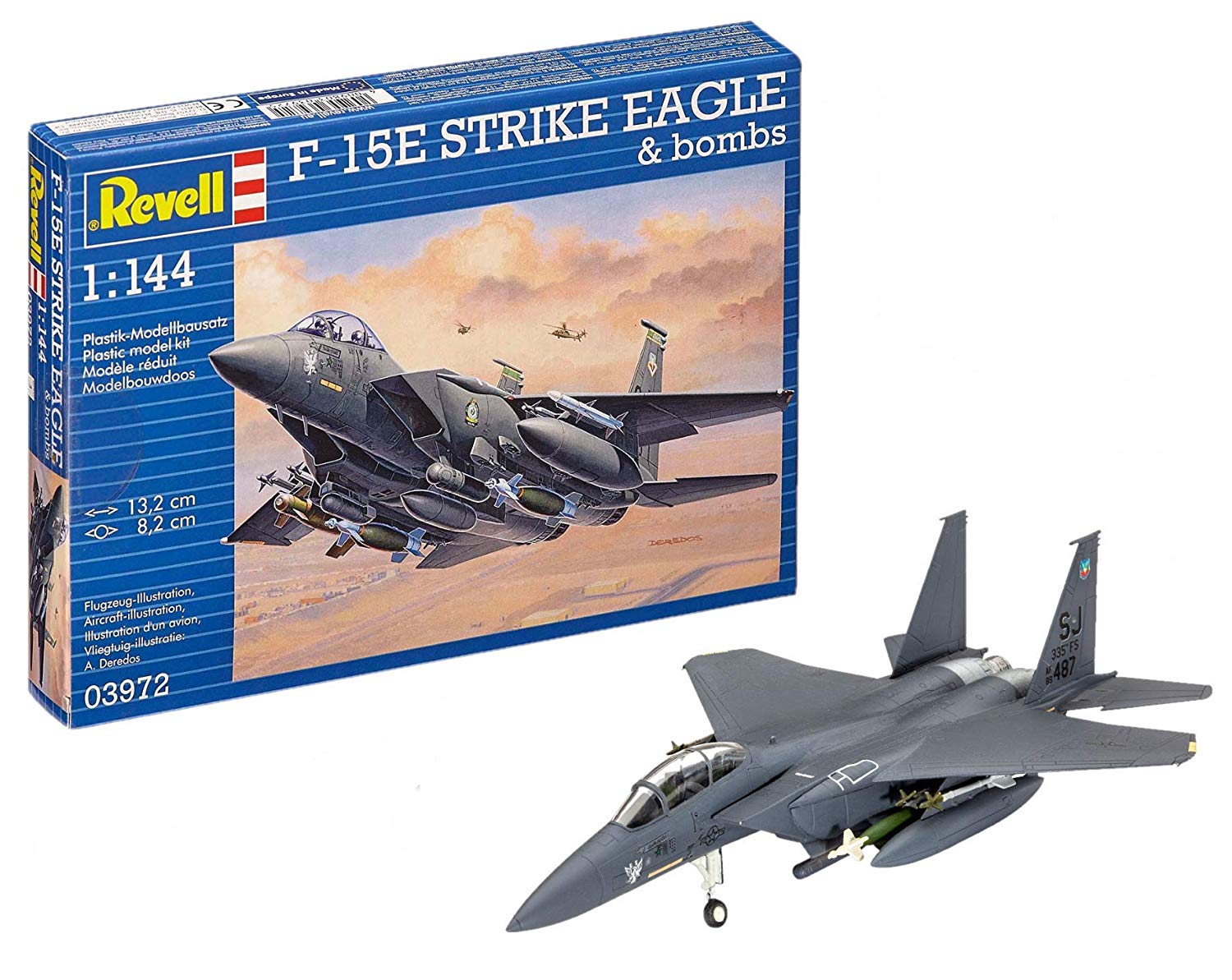 Revell Model Kit F E Strike Eagle Aircraft Bombs Scale Level Replica With Detailed