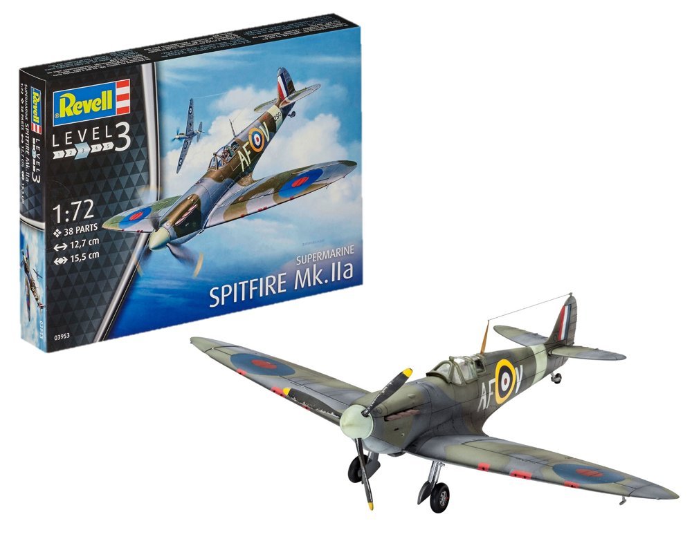 Revell Model Kit Aircraft Scale Spitfire Mk Iia Level Replica With Many Details