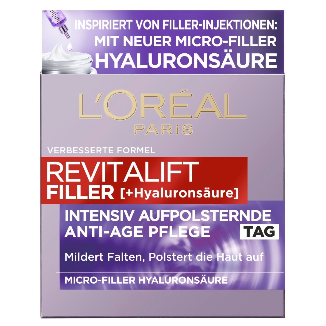L´Oréal Paris Revitalift Filler Anti-Aging Day Cream with hyaluronic acid
