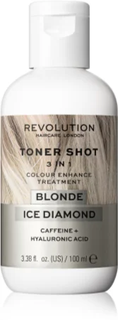 Revolution Haircare Toner Shot Blonde Ice Diamond nourishing tint mask 3in1