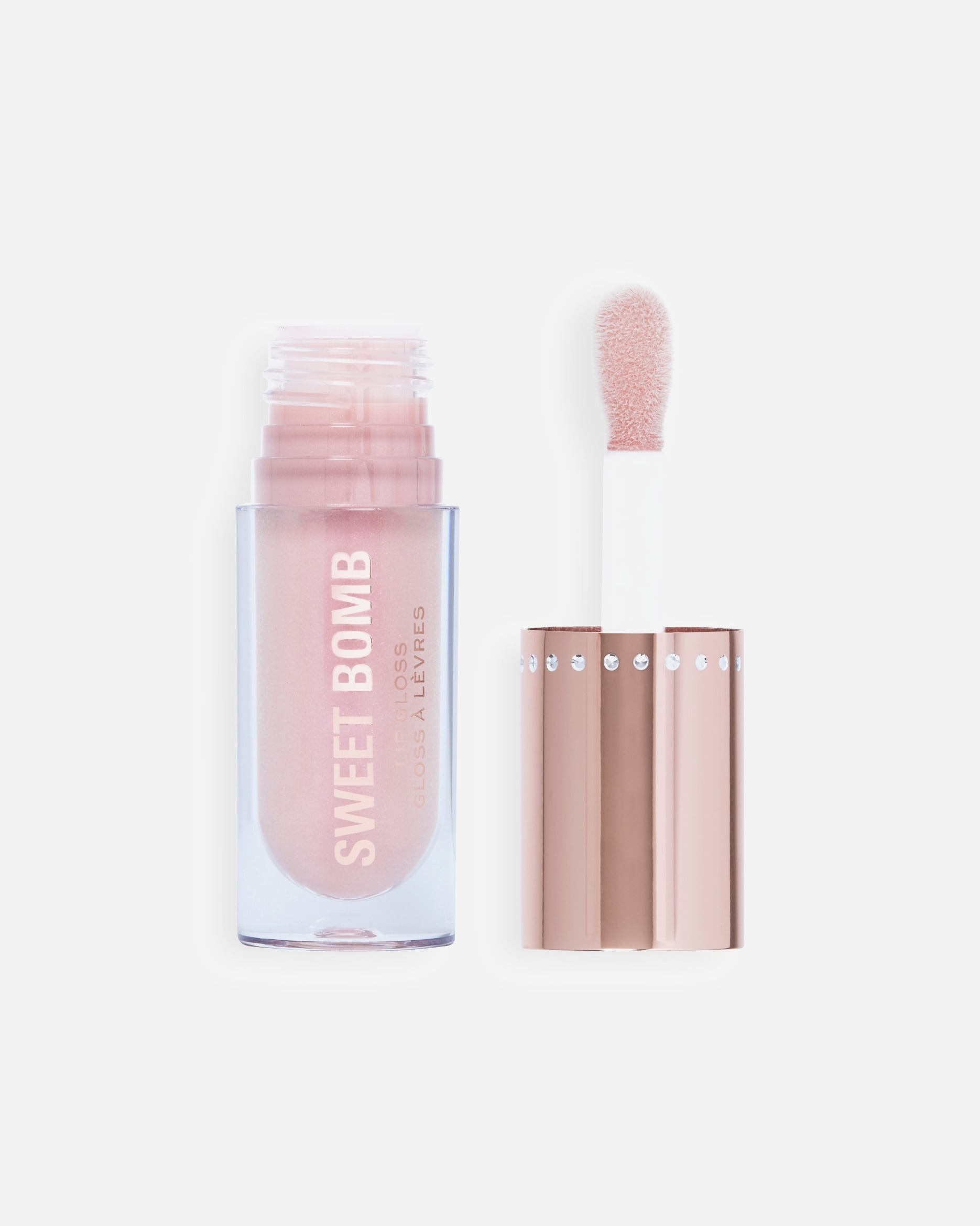 REVOLUTION Lip Gloss Sweet Bomb Lip Gloss Candyfloss Pink Glitter