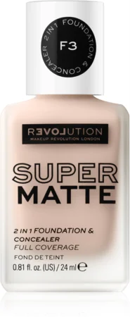 Revolution Relove Super Matte Foundation long-lasting mattifying make-up