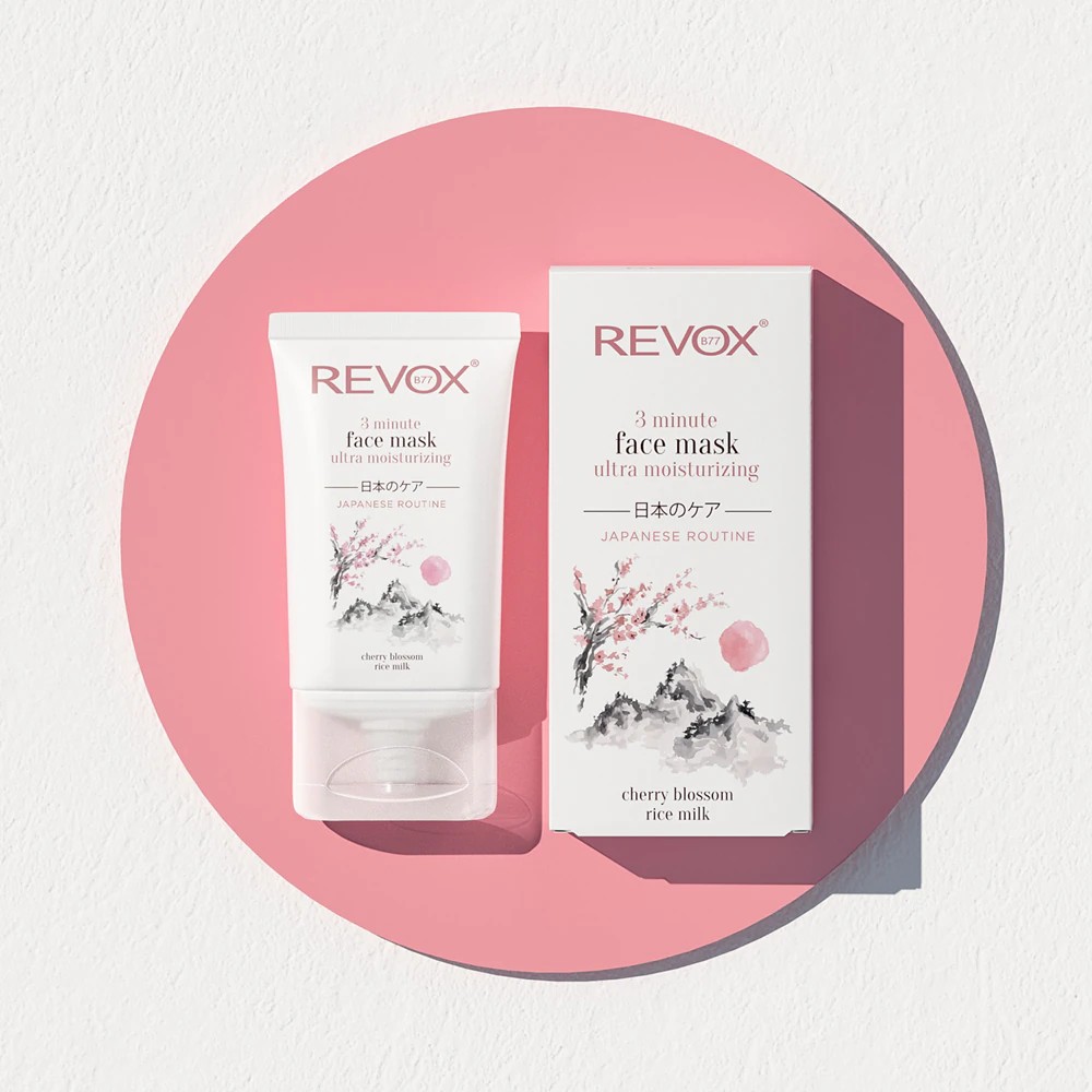 Revox B77 Japanese Ritual 3 Minute Face Mask Ultra Moisturizing intensive hydrating mask for the face