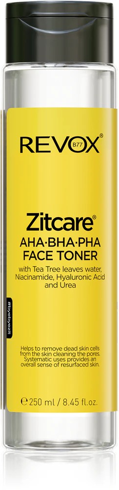 Revox B77 Zitcare AHA BHA PHA Active Face Toner gentle cleansing toner