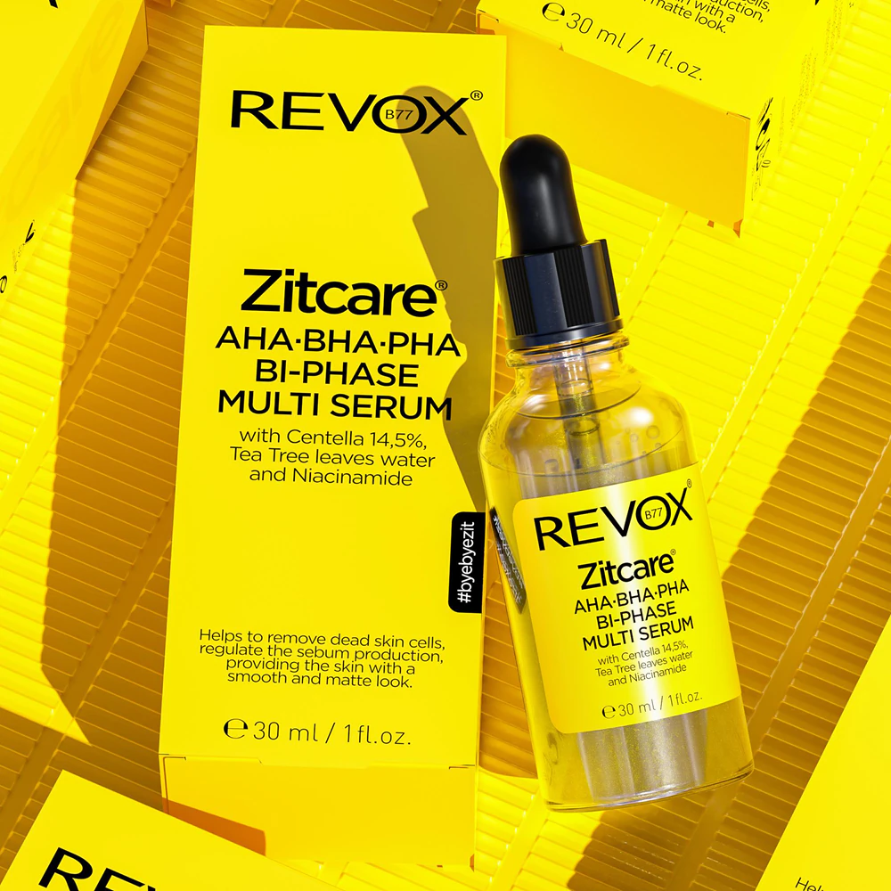 Revox B77 Zitcare AHA BHA PHA Bi-Phase Multi Serum Two-phase serum to smooth and mattify the skin