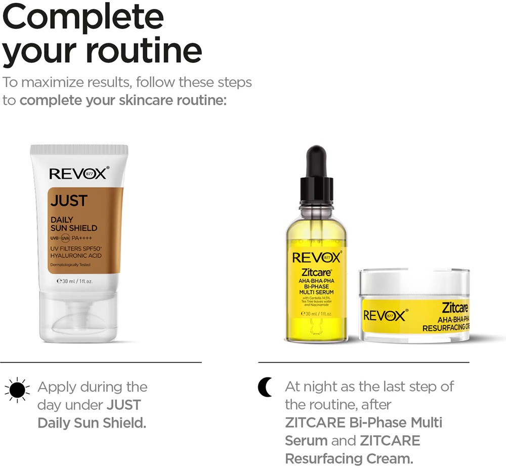 Revox B77 Zitcare AHA BHA PHA Spot Treatment local care against acne
