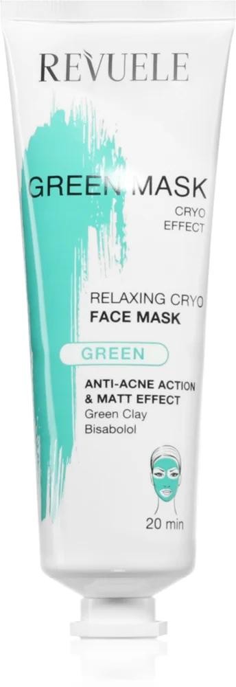Revuele Green Mask Cryo Effect mattifying cleansing mask against the skin's imperfections
