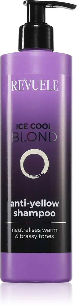 Revuele Ice Cool Blond Shampoo to neutralize yellow tones for blonde hair