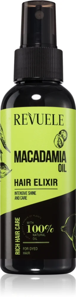 Revuele Macadamia Oil Hair Elixir Protective spray for colored hair
