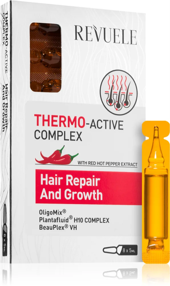Revuele Thermo-Active Complex Hair Repair And Growth Ampoule for hair growth and strengthening from the roots