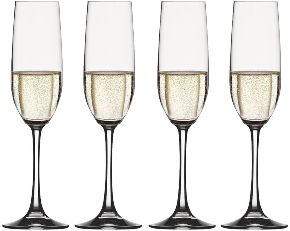 Spiegelau & Nachtmann, Vino Grande 4510275 Champagne Flutes Crystal Glass 9oz Set of 4
