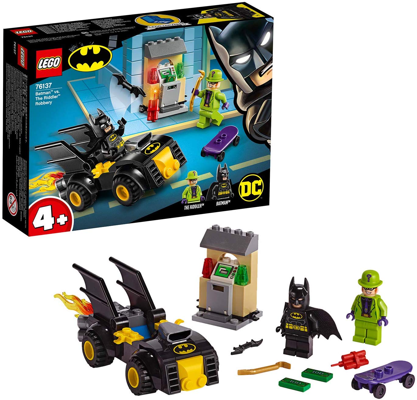 LEGO DC Universe Super Heroes Lego DC Batman 76137 Batman vs. The Robbery of the Riddler, Construction Ki