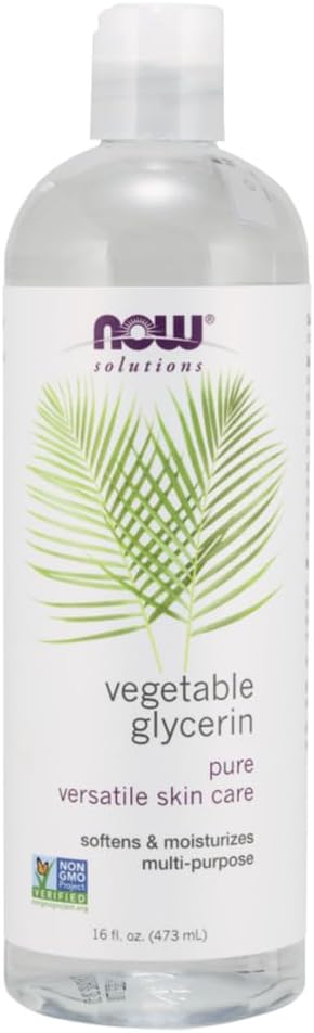 Now Foods Solutions Vegetable Glycerine Liquid 473 ml Laboratory Tested Soy Free Vegan GMO Free