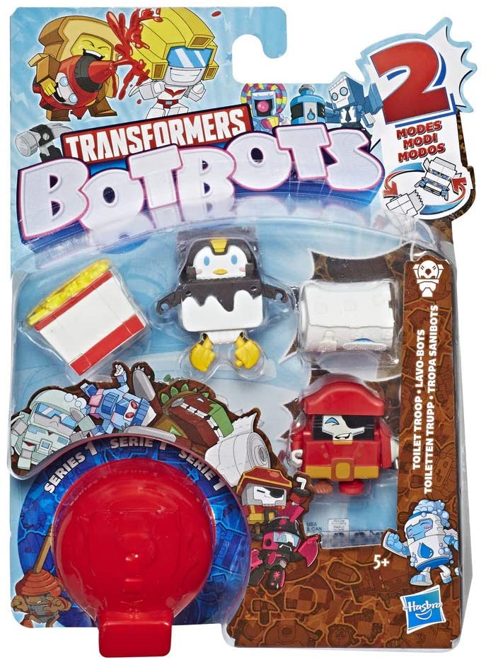 Botbots 5 Pack (Random Color) Funny Collectable Figures