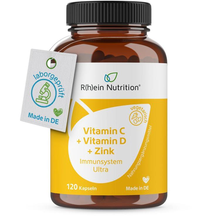 RheinNutrition® Vitamin C + Vitamin D + Zinc Immune System Ultra