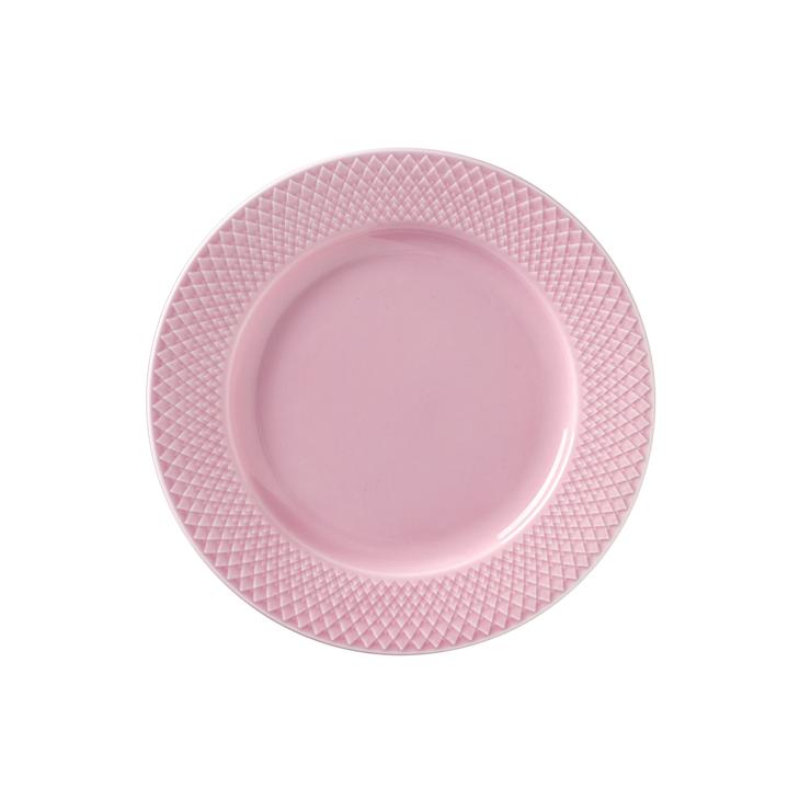 lyngby-porcelan Rhombe Plate Pink