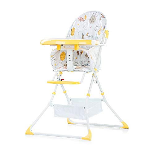 CHIPOLINO High Chair Collapsible Maggy Table Extendable Storage Basket Strap  yellow