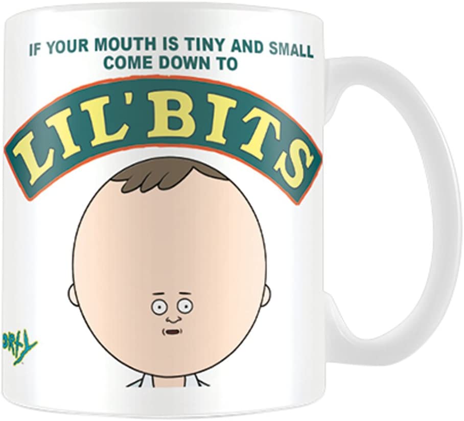 Cartoon Network Rick and Morty Lil Bits Coffee Cups, Ceramic, Multi-Colour, 7.9 x 11 x 9.3 cm