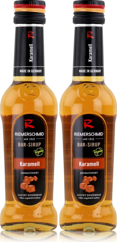 Riemerschmid Bar-Sirup Karamell 0,25L - Cocktails Milchshakes (2er Pack)