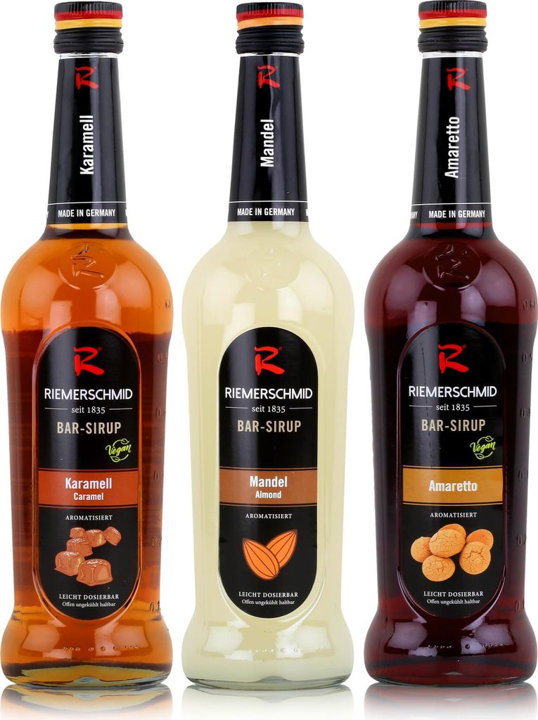 Riemerschmid Bar-Sirup Karamell, Mandel & Amaretto je 0,7L