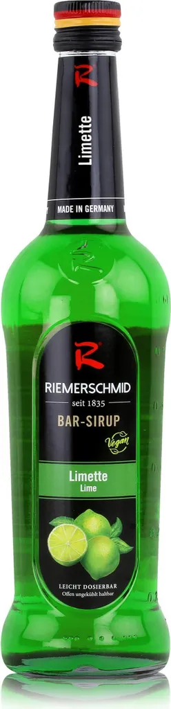 Riemerschmid Bar-Sirup Limette 0,7L - Cocktails Milchshakes (1er Pack)