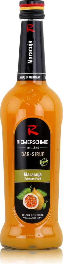 Riemerschmid Bar-Sirup Maracuja 0,7L - Cocktails Milchshakes (1er Pack)