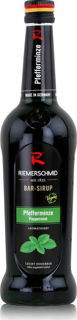 Riemerschmid Bar-Sirup Pfefferminze 0,7L - Cocktails Milchshakes (1er Pack)