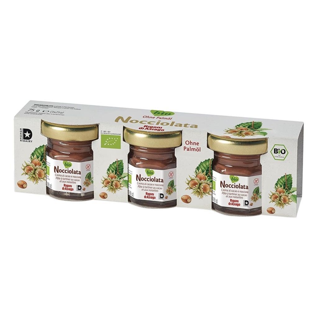 Rigoni di Asiago Nocciolata Crema Trio Pack (3 Portionsgläschen je 25g)