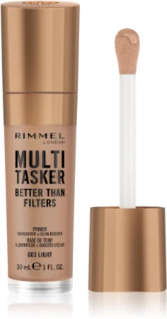 Rimmel Multi-Tasker Better Than Filters brightening makeup primer to unify skin tones