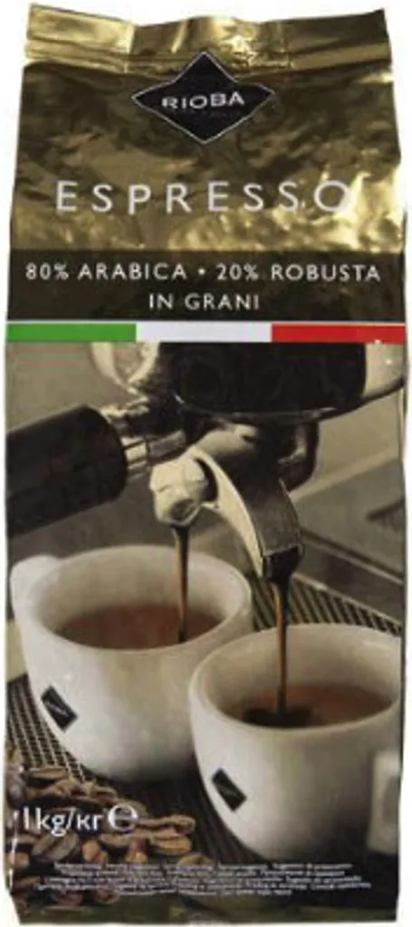 RIOBA Gold 80% Arabica coffee bean 1kg