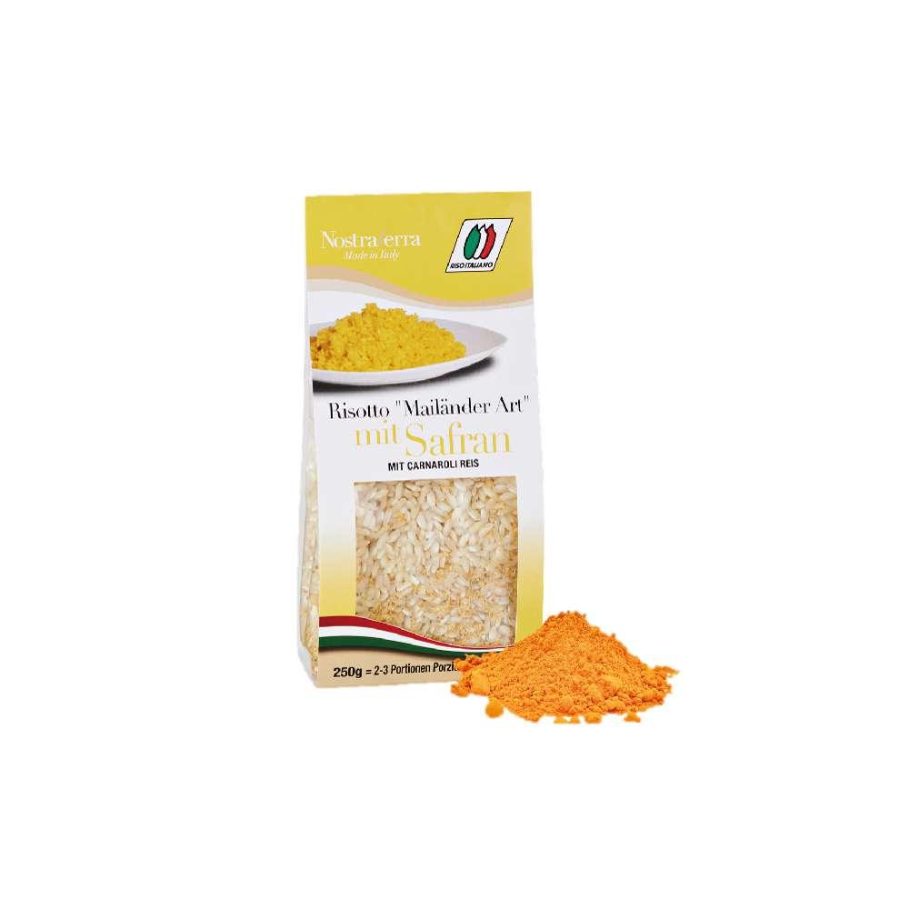 Risotto Milanese style with saffron