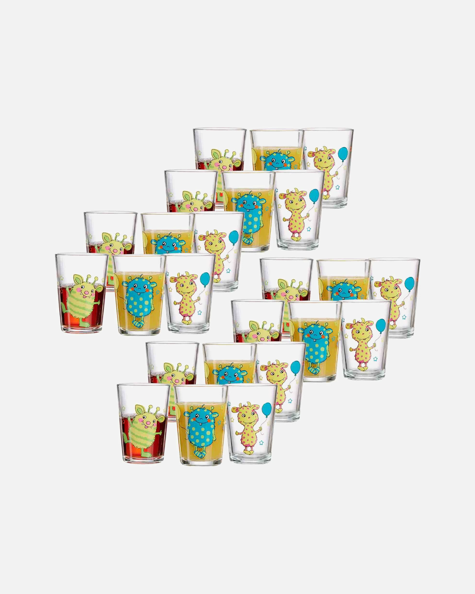 Ritzenhoff & Breker glass monster children's glasses set of 24