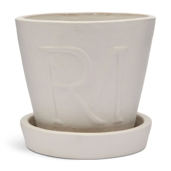 Riviera Maison flower pot with saucer RM Monogram P