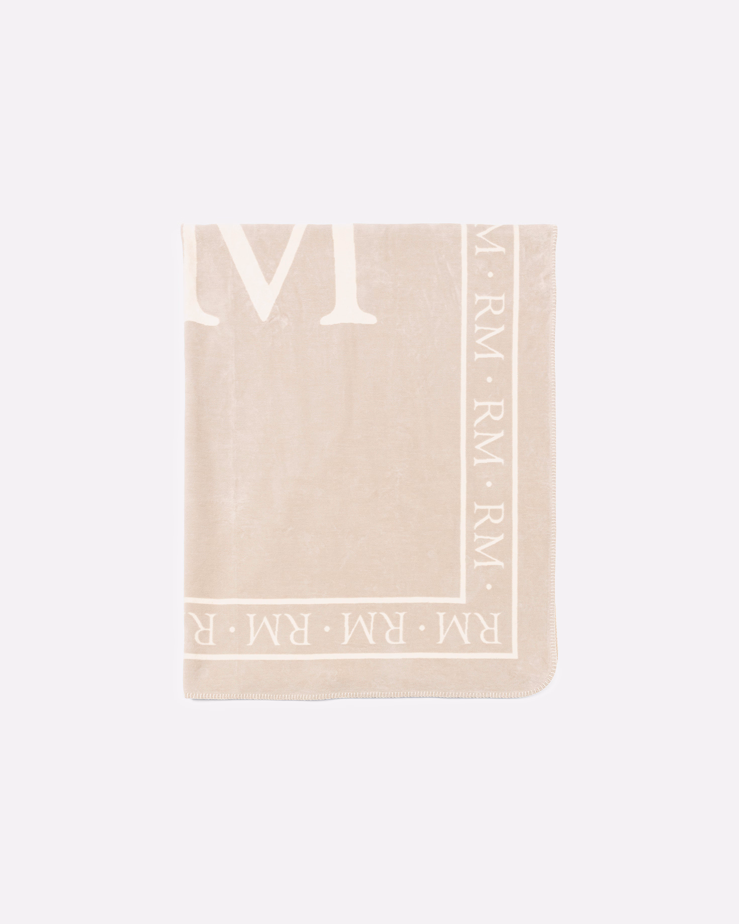 Riviera Maison blanket logo plaid, decorative fleece blanket with RM logo