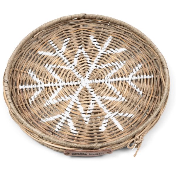 Riviera Maison Mini Tray Snowflake Rustic Rattan
