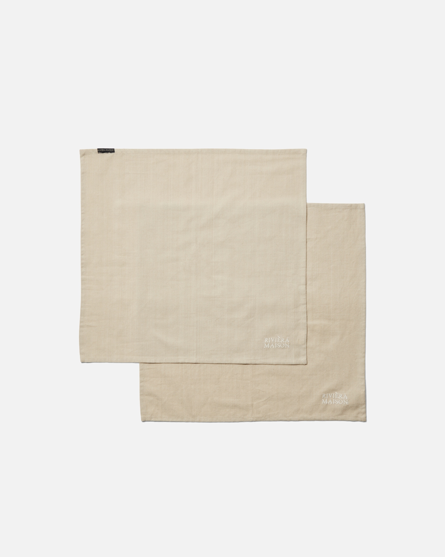 Riviera Maison table linen Whisper Flax napkins cotton, fabric napkin set plain 2 pieces