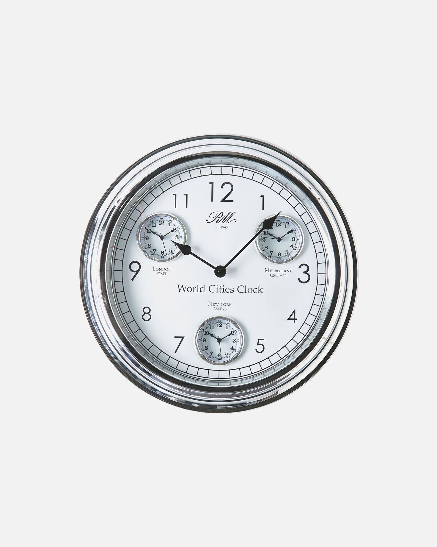 Riviera Maison Clock World Cities Clock