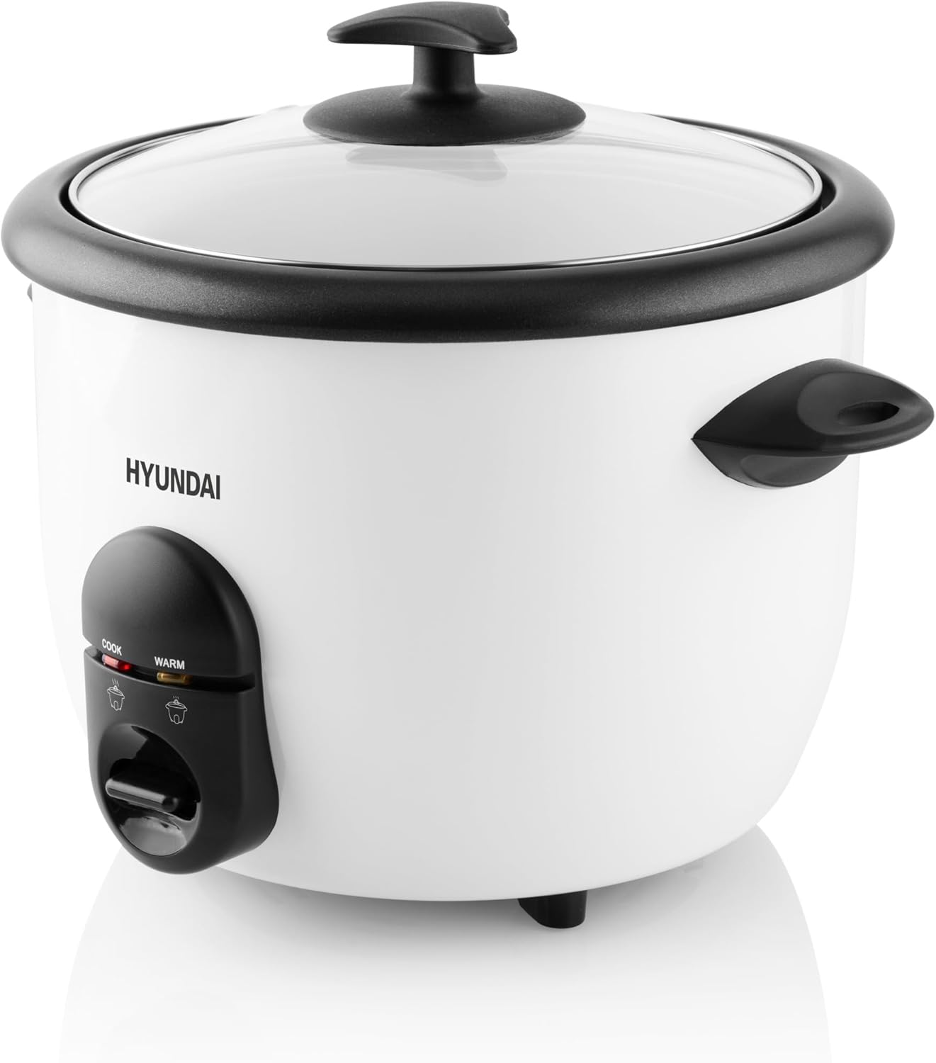 HYUNDAI ELECTRONICS Rice Cooker RC150 I 1.5 L for 1200 g Rice I 460 W I Rice Warmer I Keep Warm Function I Non-Stick Coated Garden Pot I Rice Spoon & Measuring Cup