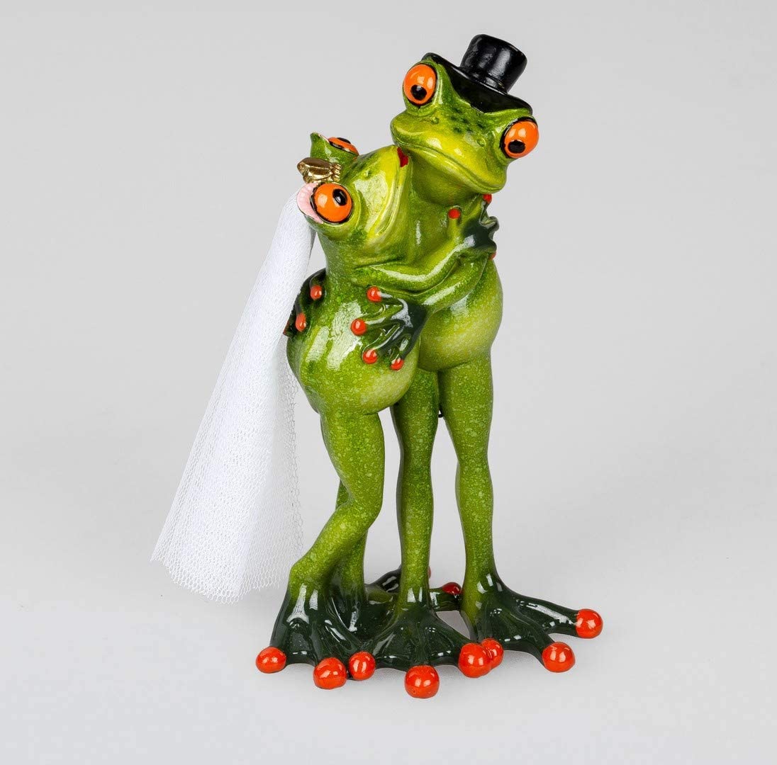 ITRR Frog as a bride and groom, approx. 18 cm.