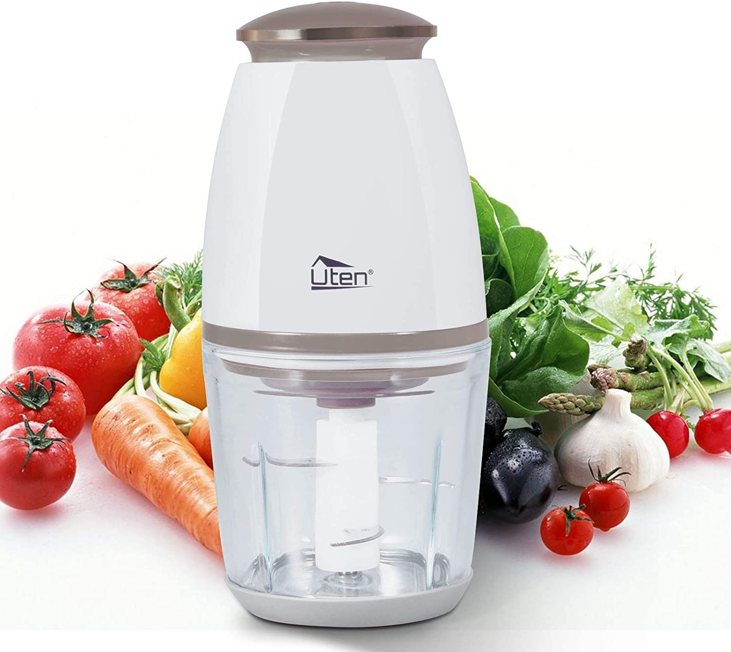 Uten Mini Electric Kitchen Mixing Container/Onion Cutter/Splashproof Meat G