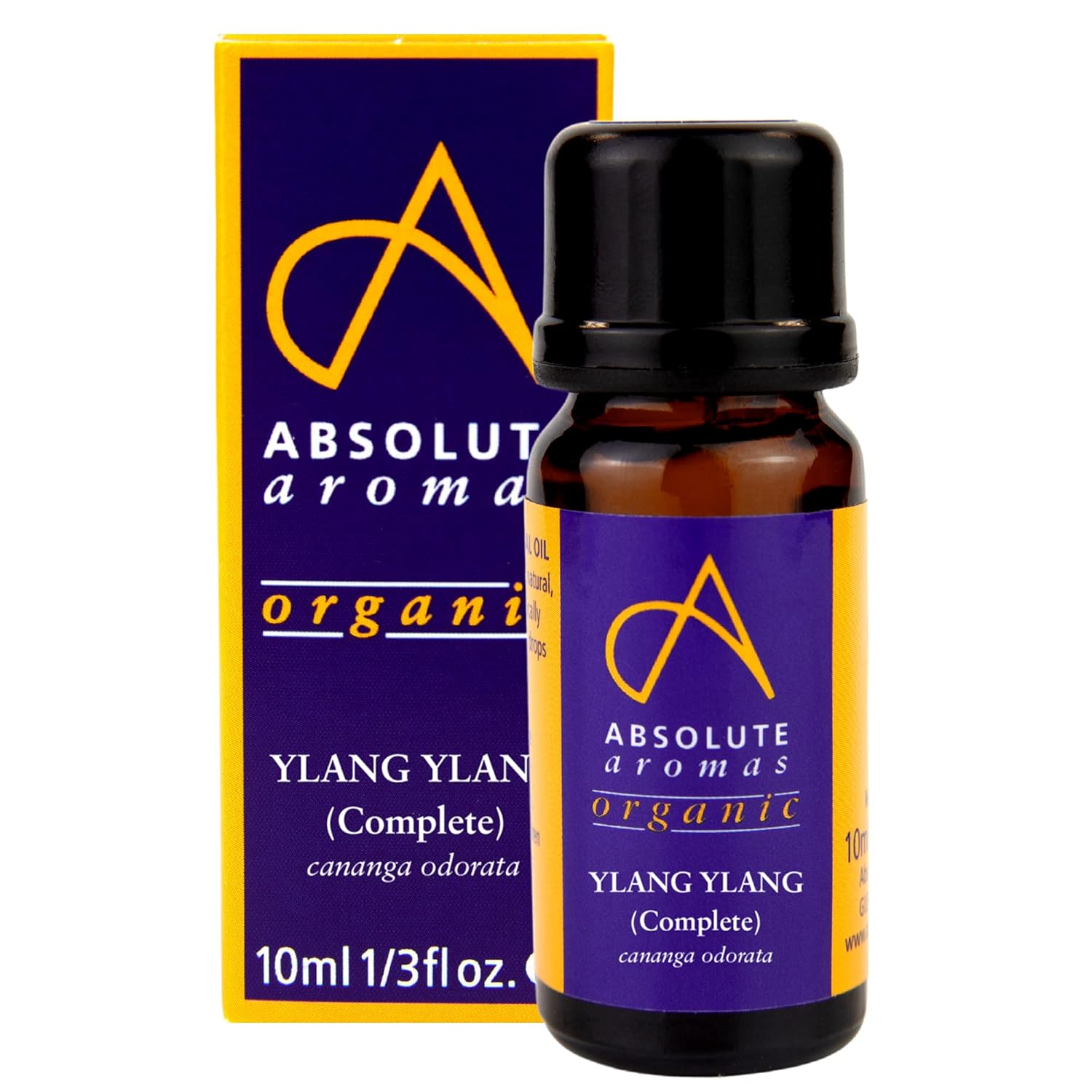 Absolute Aromas Organic Ylang Ylang Complete Essential Oil 10ml - Certified