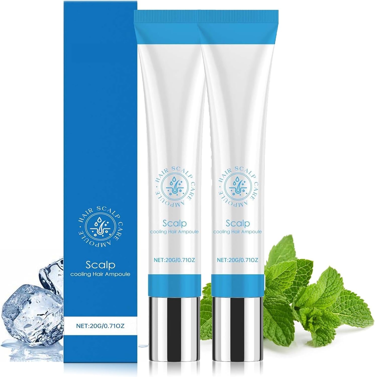 Scalphy Hair Ampoule, Scalp Serum Hair Growth, 20 ml Hair Essences Ball Keep Scalp Clean and Not Oily, Scalp Cooling Hair Ampoule, Hair Growth Accelerate, Improves Hair Shine