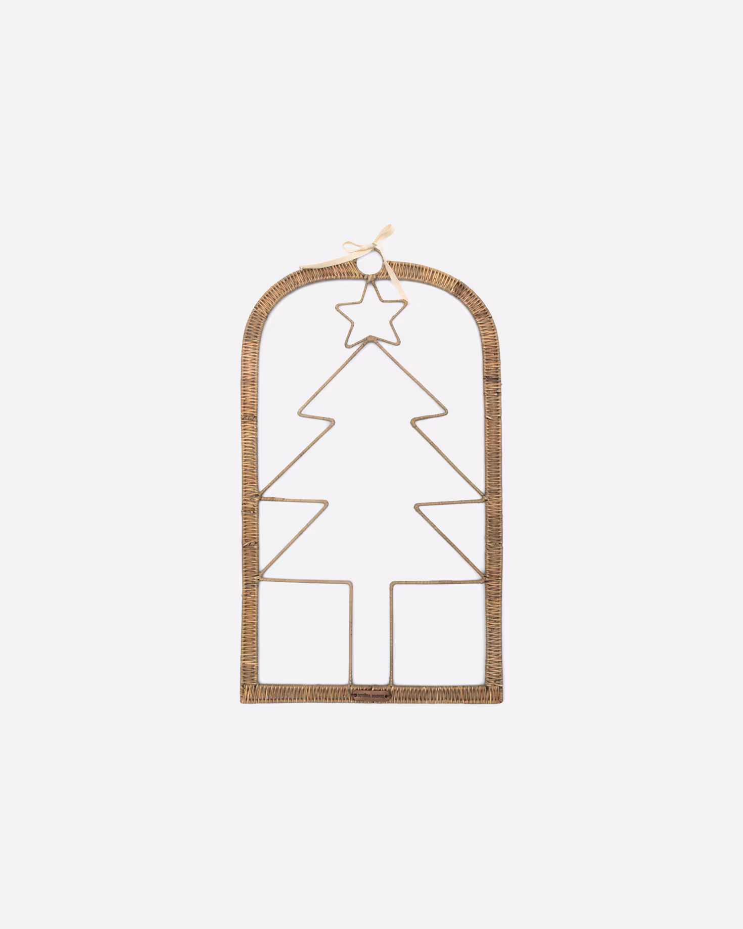 RM Sale Christmas Ornaments Rattan Xmas Star Rattan Poinsettia Wall Decoration