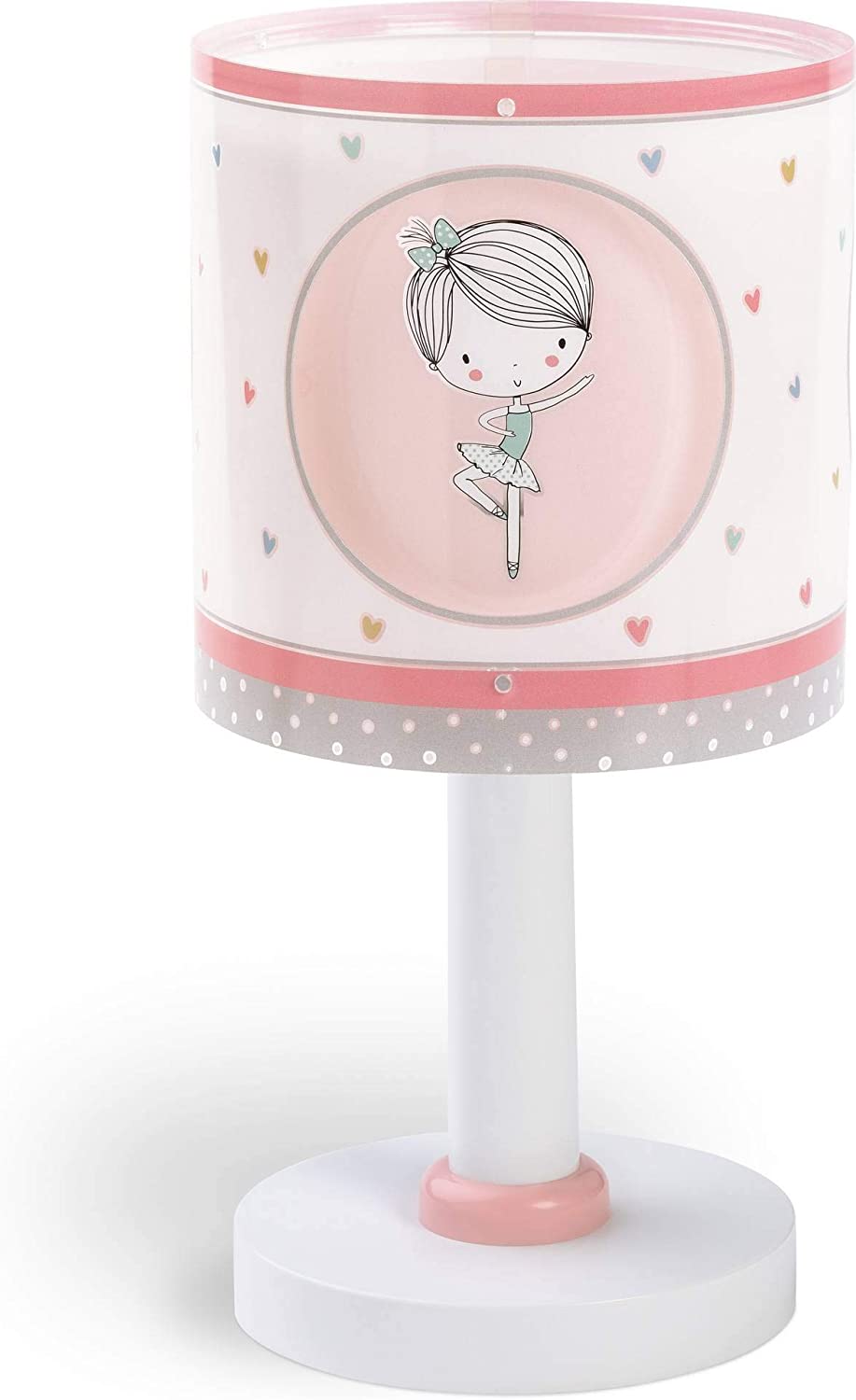Dalber Children\'s Table Lamp Bedside Lamp Dancer Pink Sweet Dance Rose