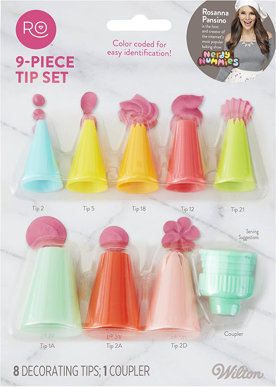 Wilton 2104-4045 Assorted Plastic Tip Set