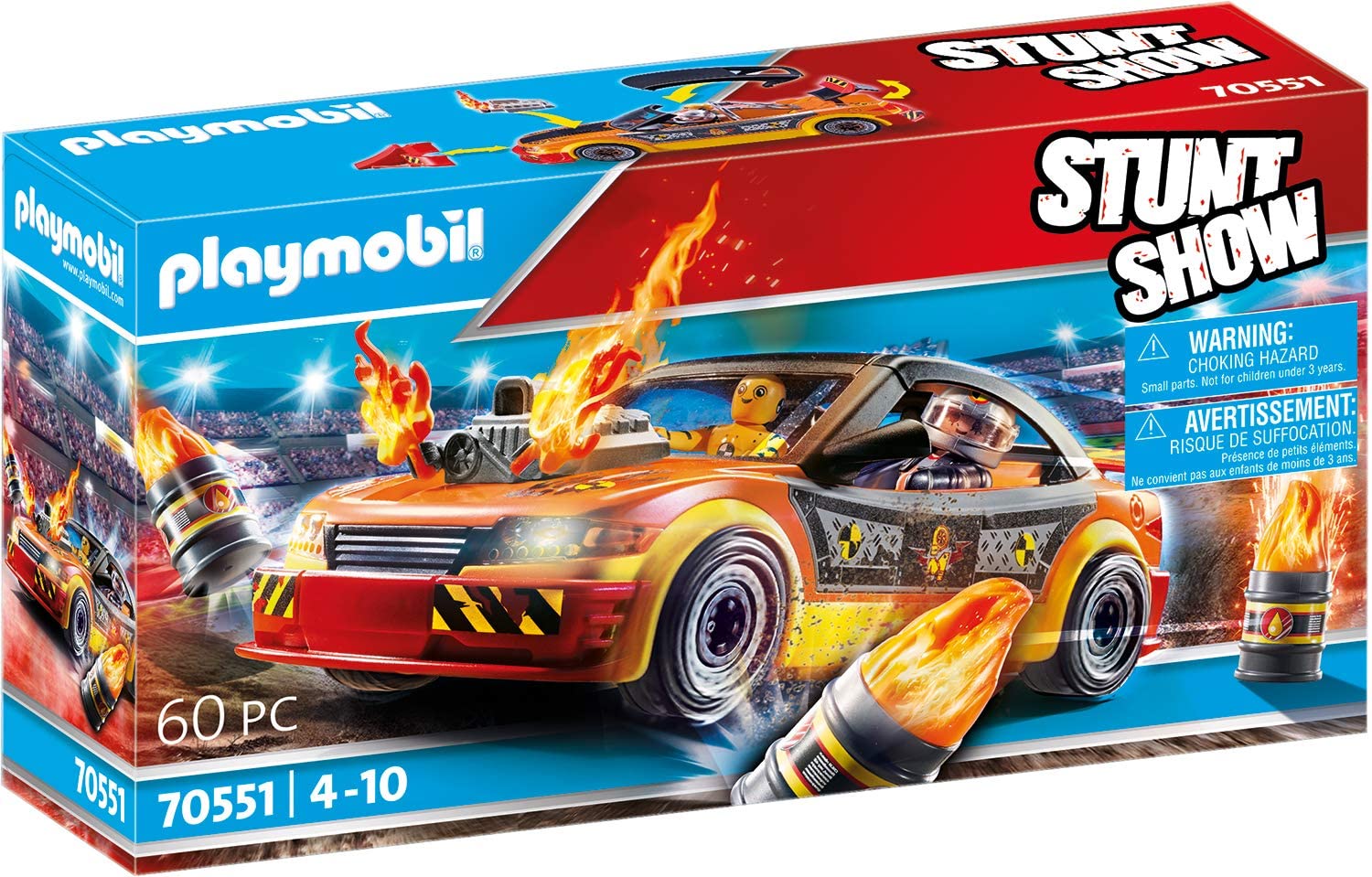 Playmobil Stuntshow 70551 Crashcar. For children aged 4 - 10 years.