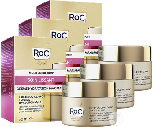 RoC Retinol Correxion Line Smoothing Retinol + Hyaluronic Acid Jar 48ml Promo 2+1 Free